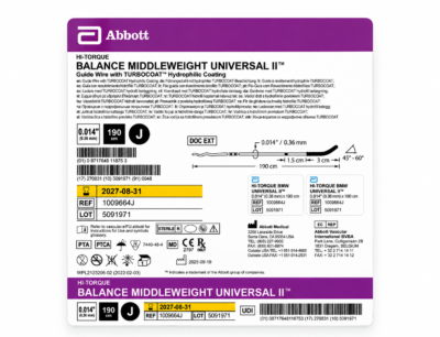 Cuerda de Angioplastia BMW Universal II Abbott Cuerda de Angioplastia BMW Universal II Abbott - Angioplastia Coronaria