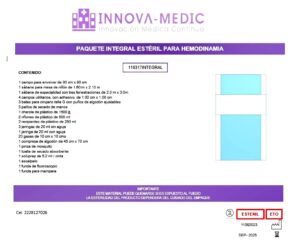 Bulto Quirurgico Desechable Para Hemodinamia Innovamedic