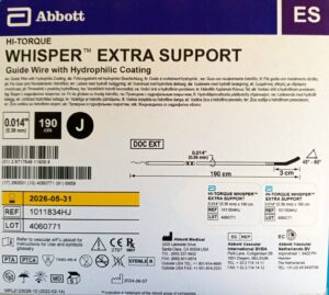 Cuerda de Angioplastia Whisper Extra Support Abbott