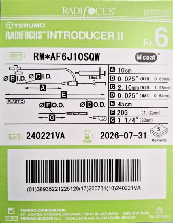 Introductor Radial Terumo
