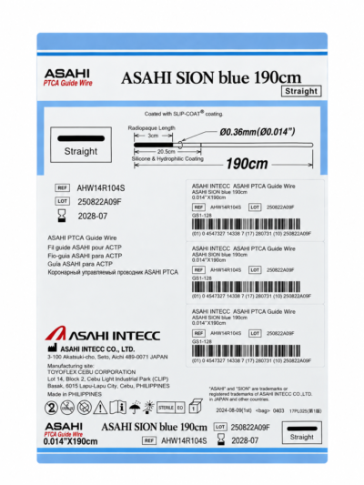 Guía ASAHI SION blue ASAHI INTECC Guía ASAHI SION blue ASAHI INTECC - Anigioplastia Coronaria