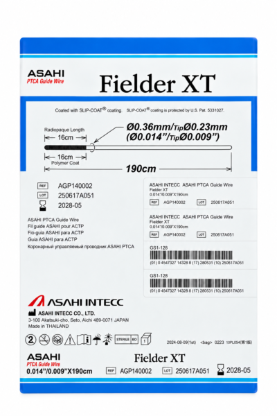Cuerda de Angioplastia FIELDER XT ASAHI Cuerda de Angioplastia FIELDER XT ASAHI - Angioplastia