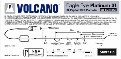 Catéter IVUS Eagle Eye Platinum ™ Short Tip Phillips (Volcano) catéter IVUS Eagle Eye Platinum