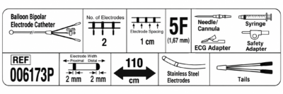 Electrodo para Marcapasos Punta Balón 5 Fr BARD, ST JUDE MEDICAL - Angiografía